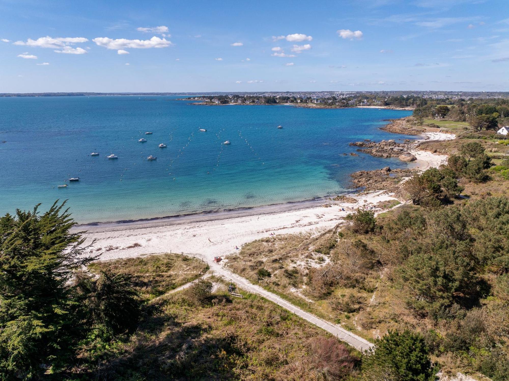 La Longere De La Plage Tregunc Bagian luar foto